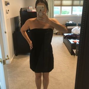 Alice&Olivia Sleeveless, short / Leather accent, S